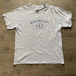 New Orleans French Quarter Men’s Large Grey T-Shirt